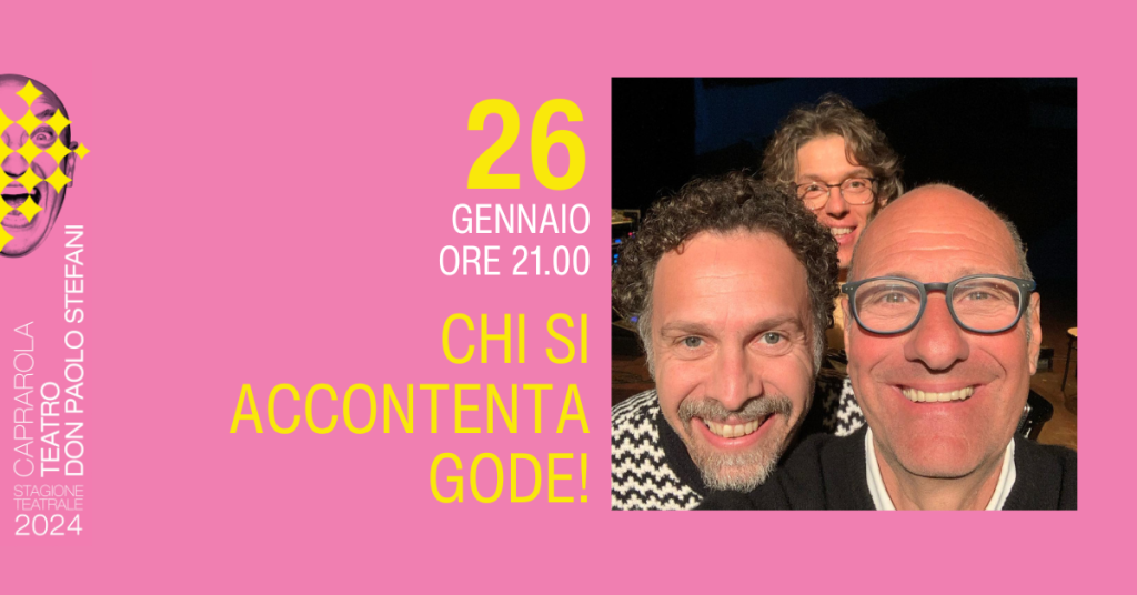 chi si accontenta gode